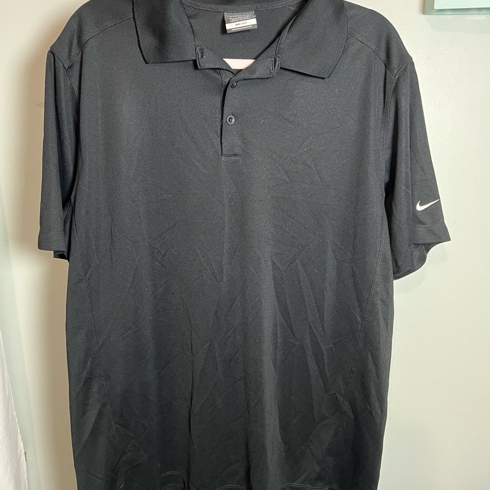 Nike Black Polo Shirt Classic Design